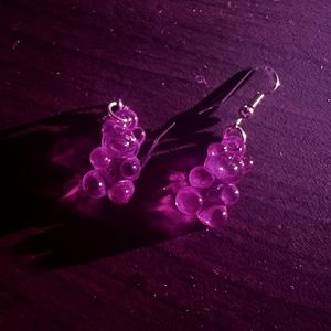 Pink gummy bear earrings